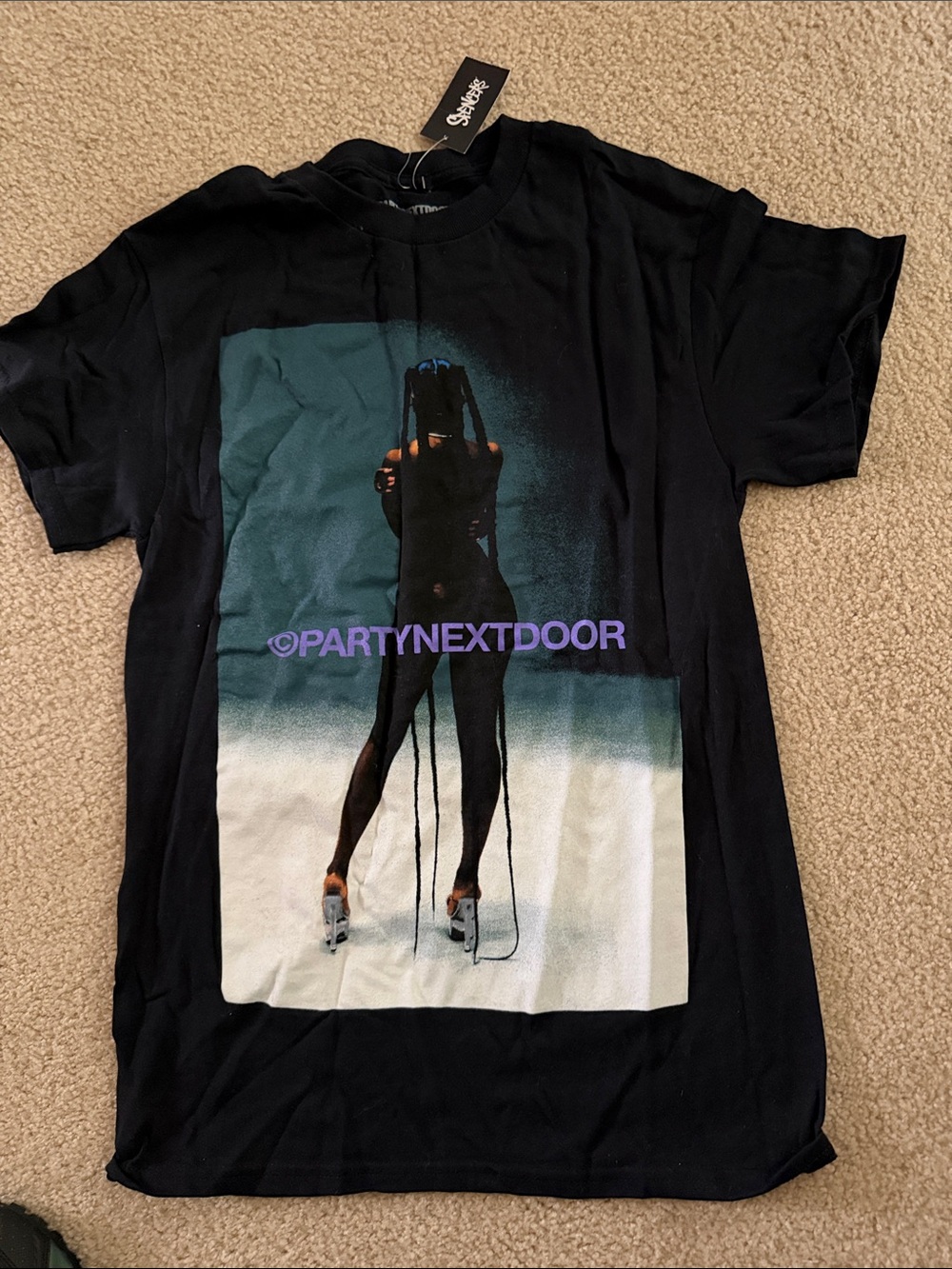 PARTYNEXTDOOR Black Graphic Band Tee S